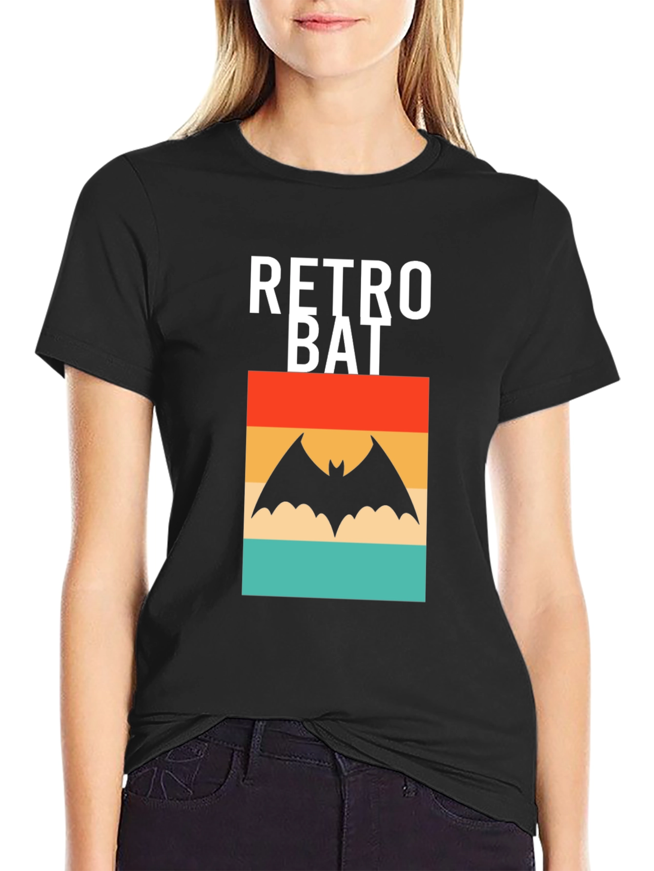 Retro Bat Graphic T-Shirt