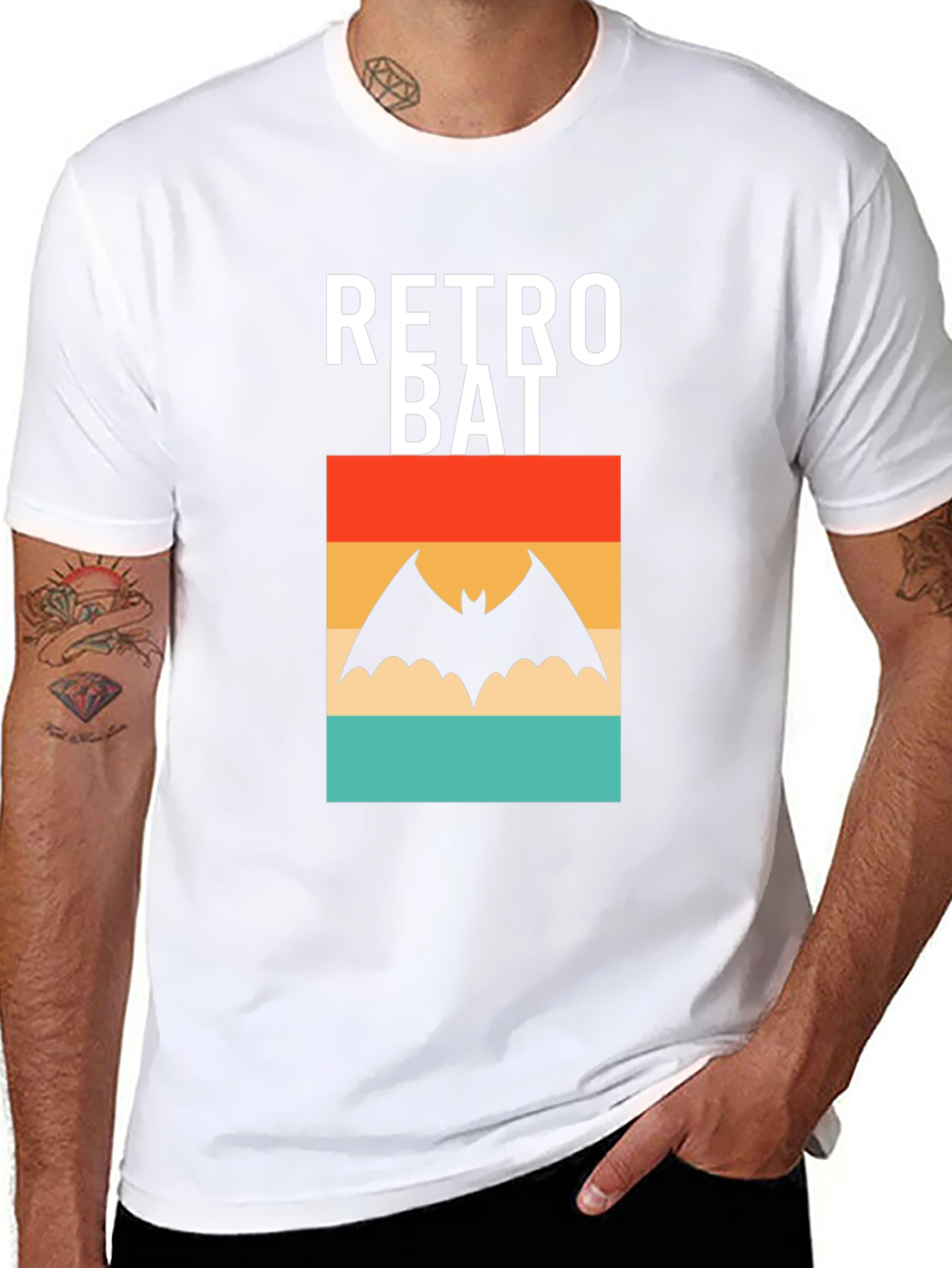 Retro Bat Graphic T-Shirt