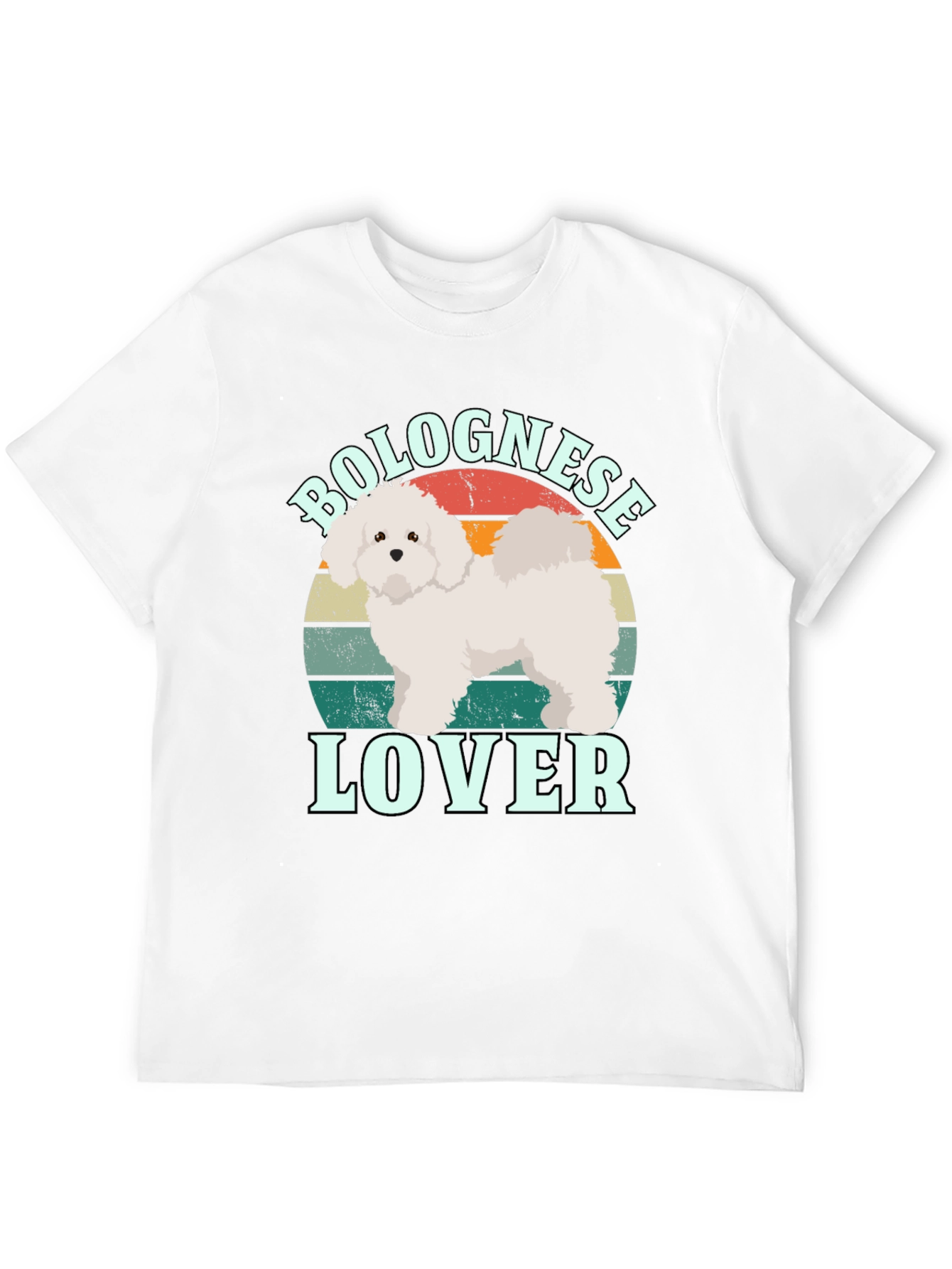 Bolognese Lover Retro T-Shirt | Dog Graphic Tee