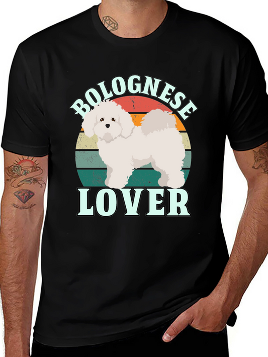 Bolognese Lover Retro T-Shirt | Dog Graphic Tee