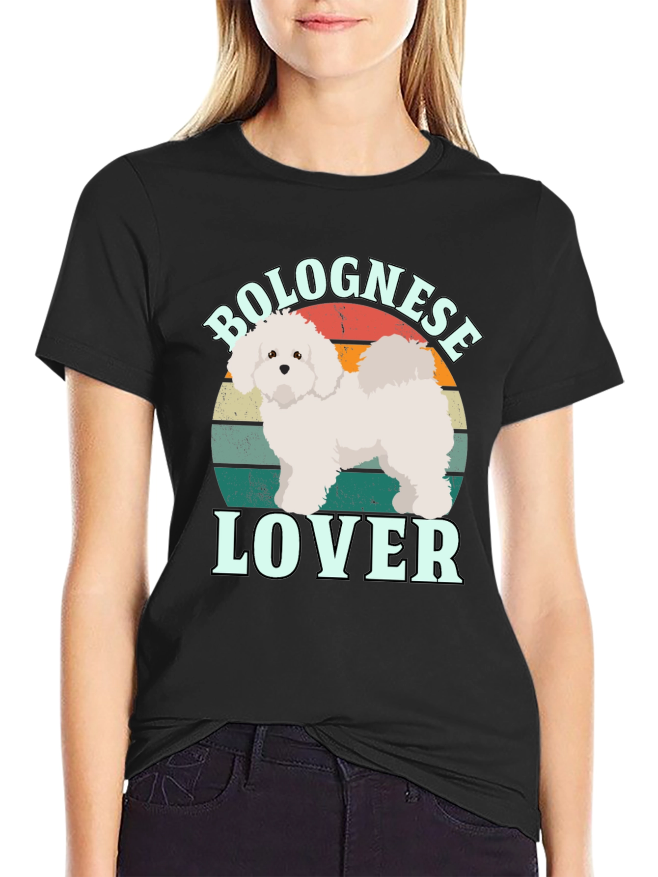 Bolognese Lover Retro T-Shirt | Dog Graphic Tee