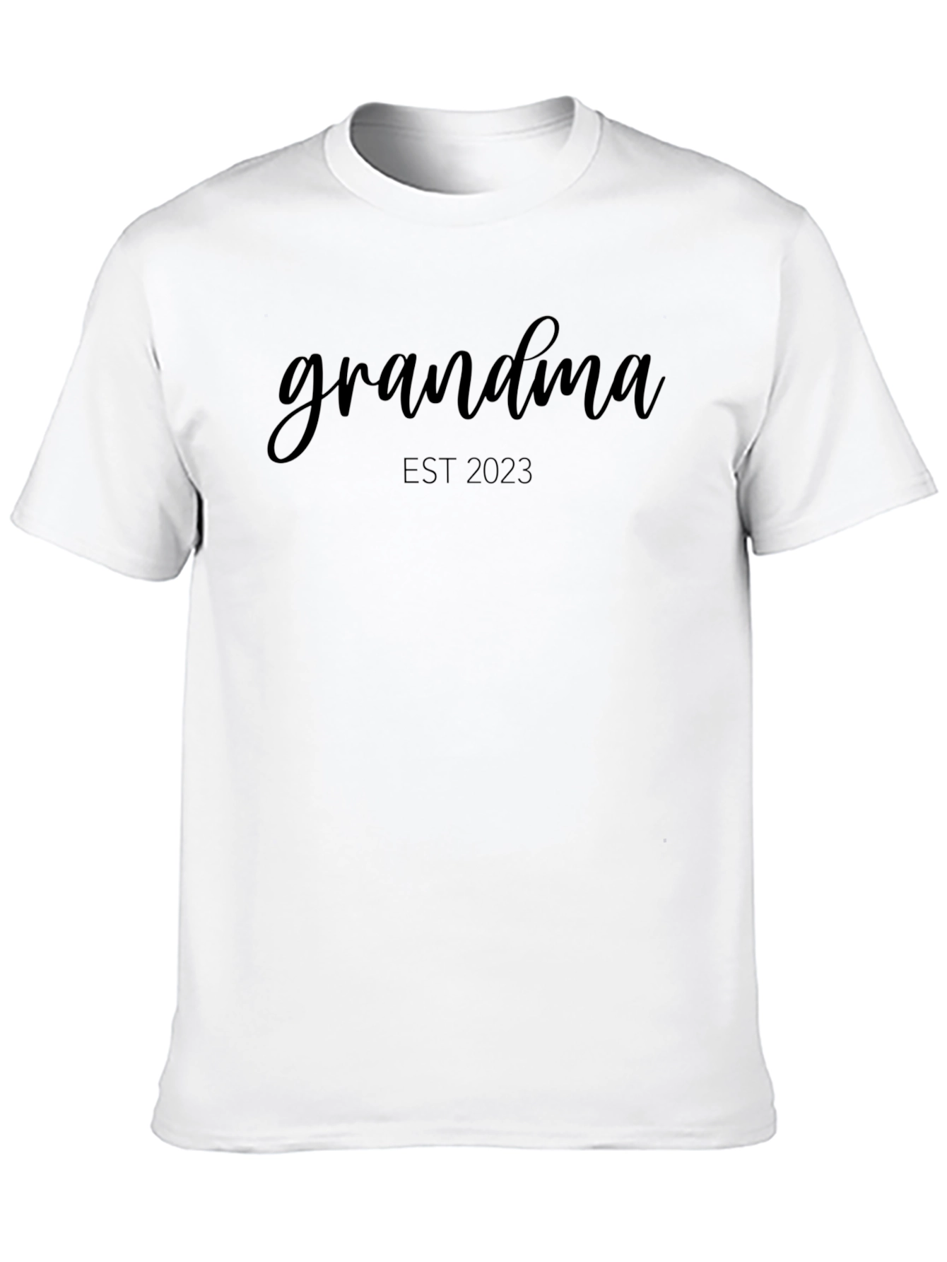 Grandma Est. 2023 Black Tee