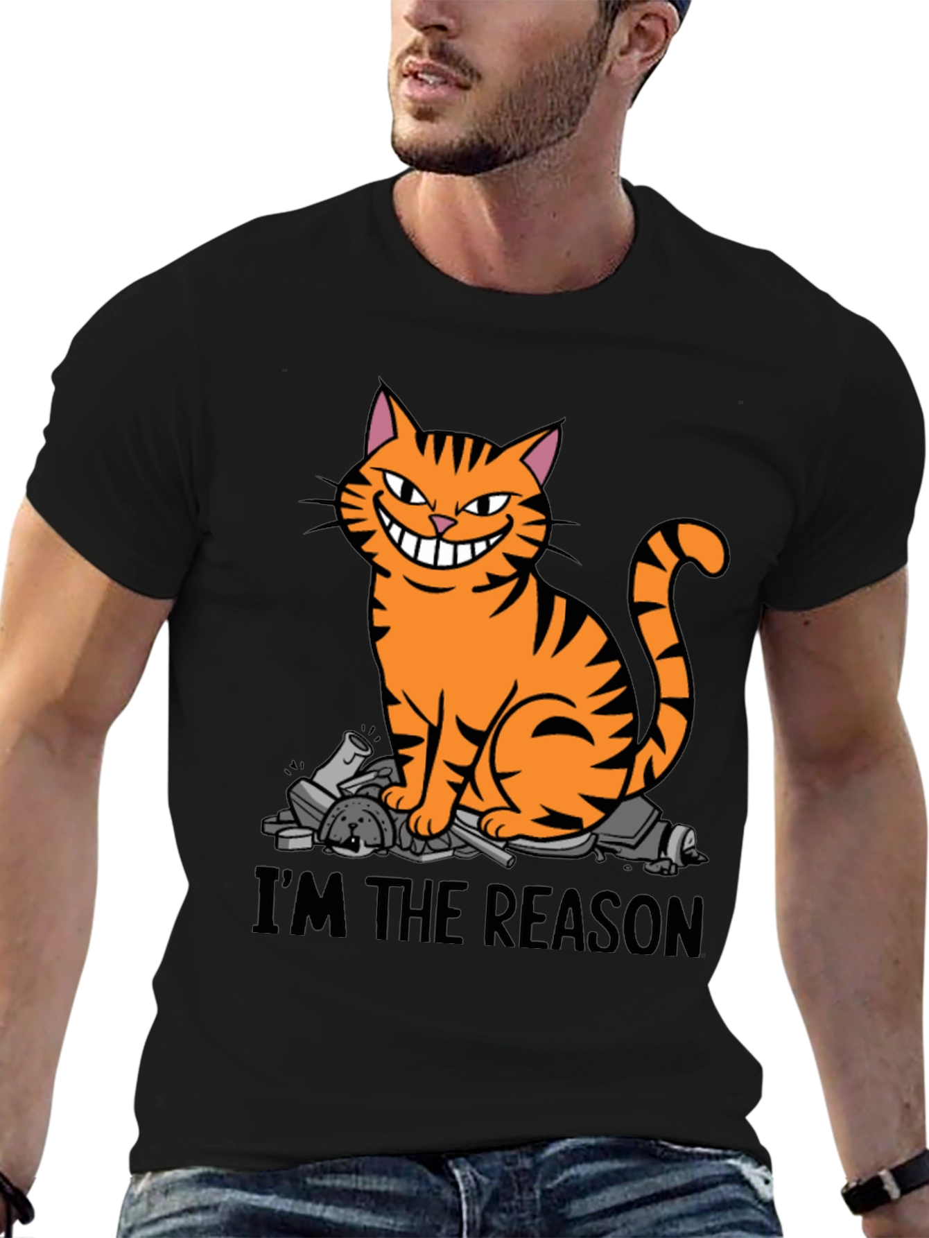 Im The Reason Cat Graphic T-Shirt