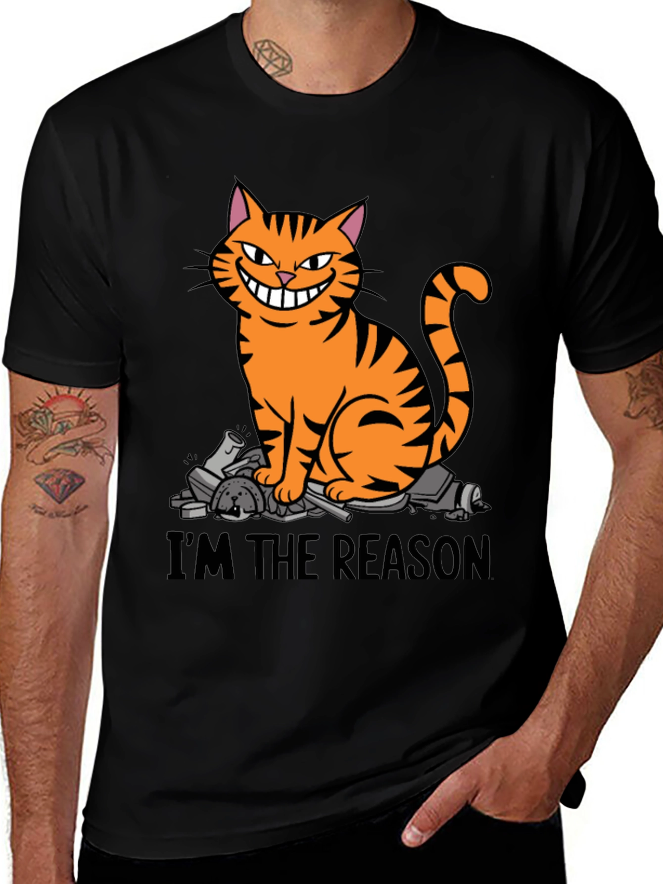 Im The Reason Cat Graphic T-Shirt