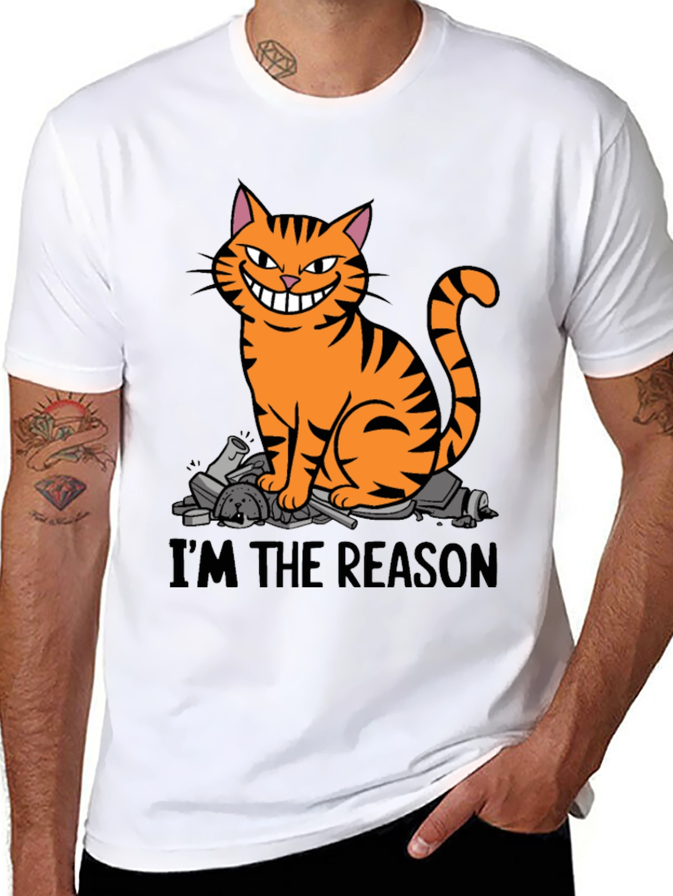Im The Reason Cat Graphic T-Shirt