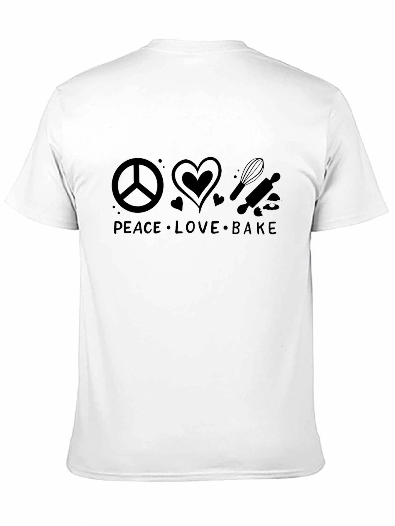 Peace Love Bake Graphic T-Shirt