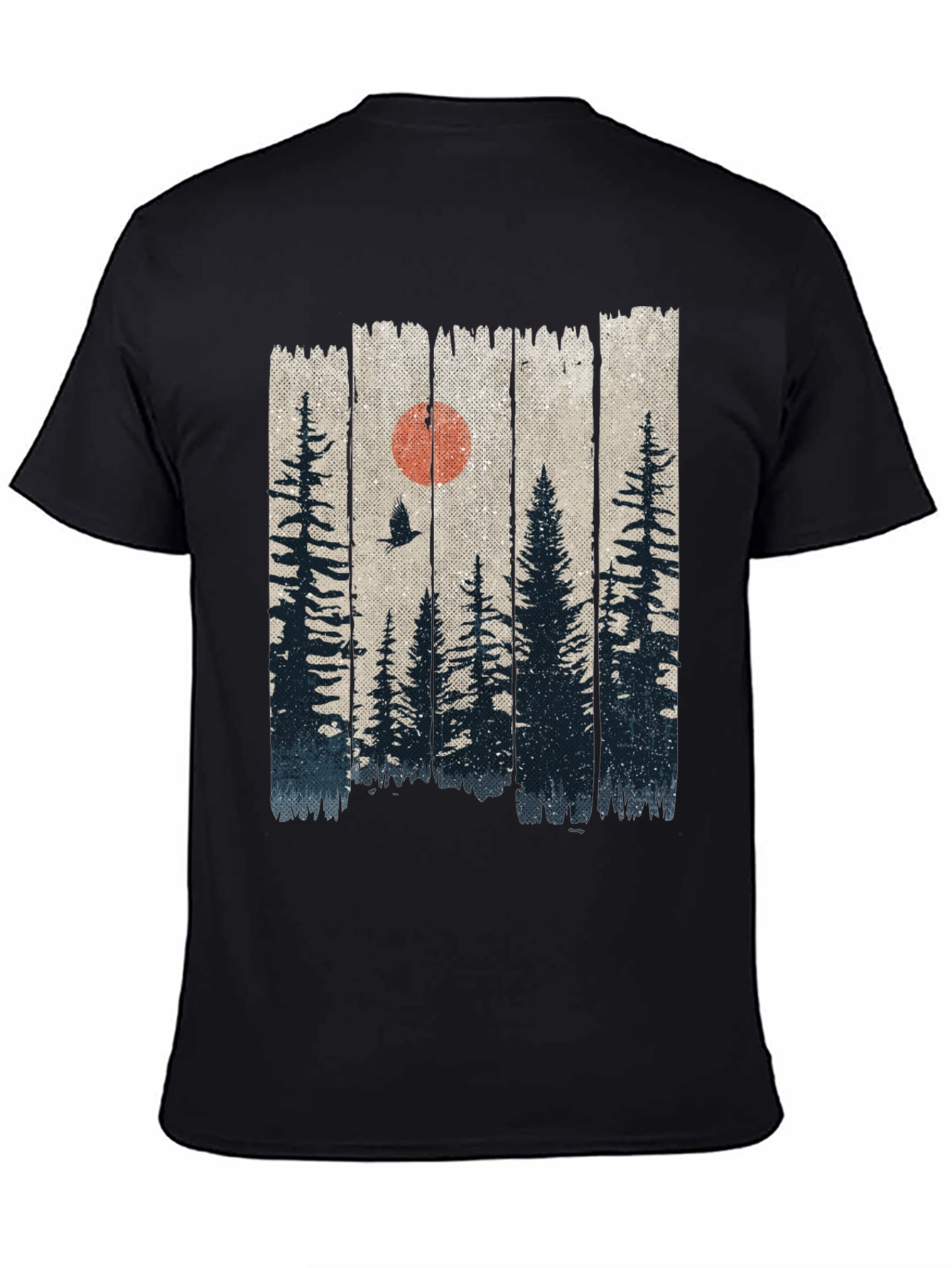 Nature Forest T-Shirt - Black