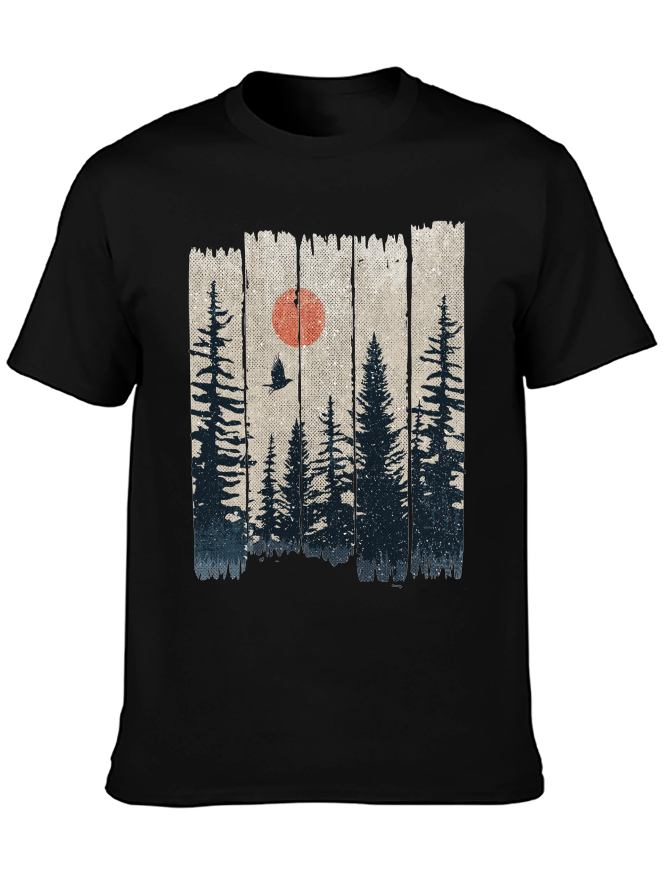 Nature Forest T-Shirt - Black
