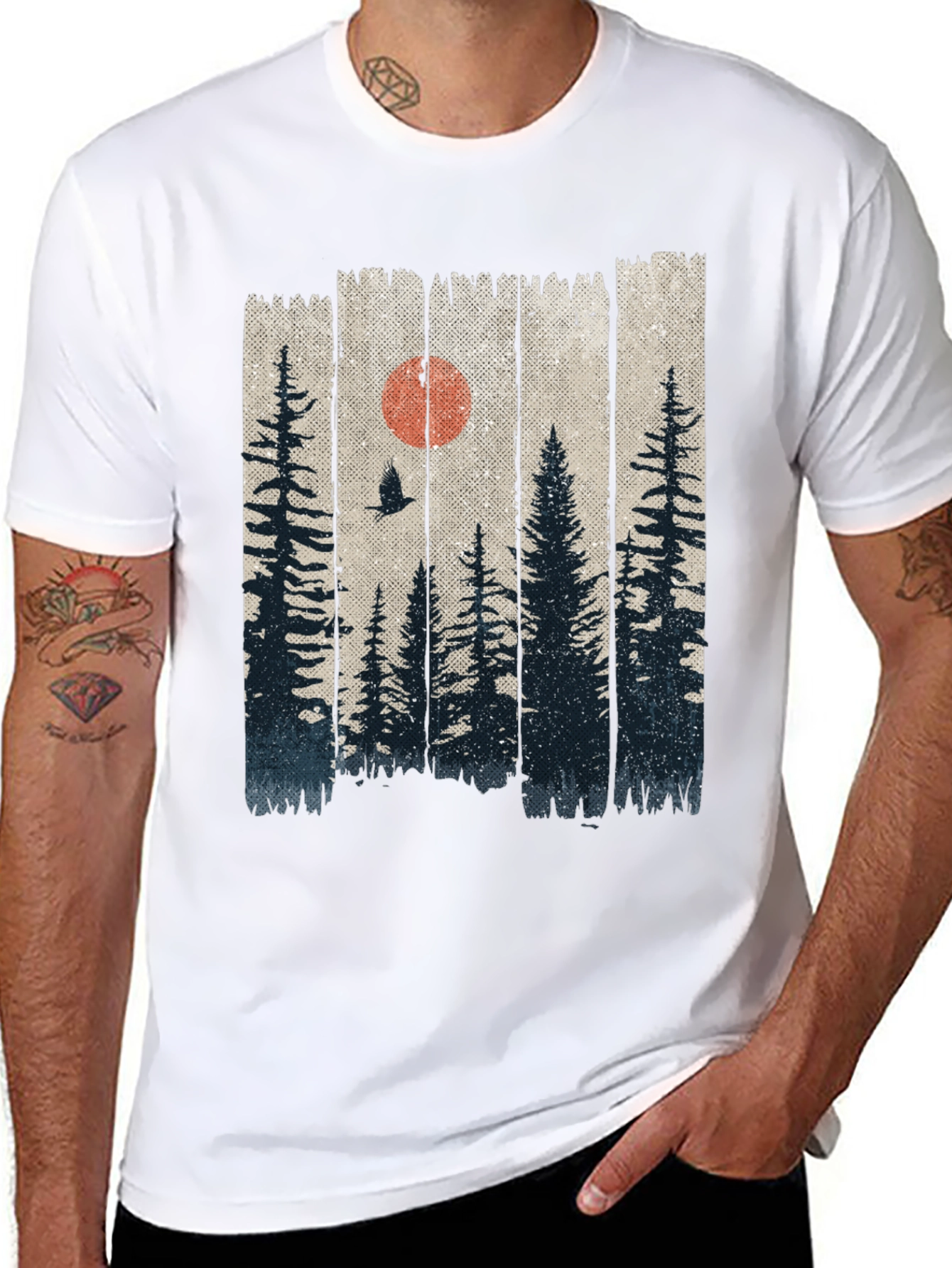 Nature Forest T-Shirt - Black