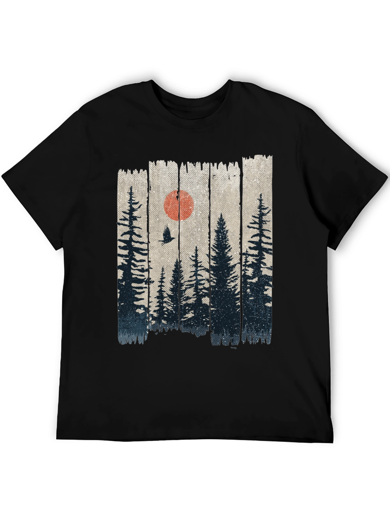Nature Forest T-Shirt - Black