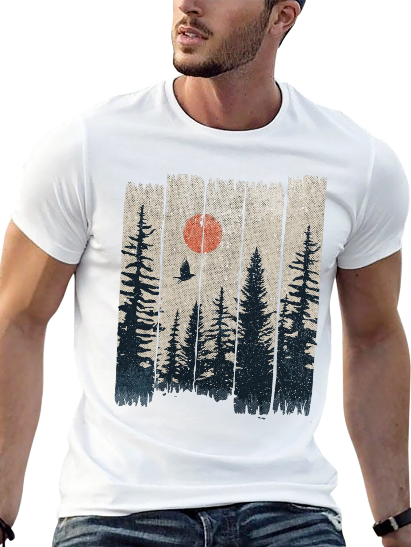 Nature Forest T-Shirt - Black