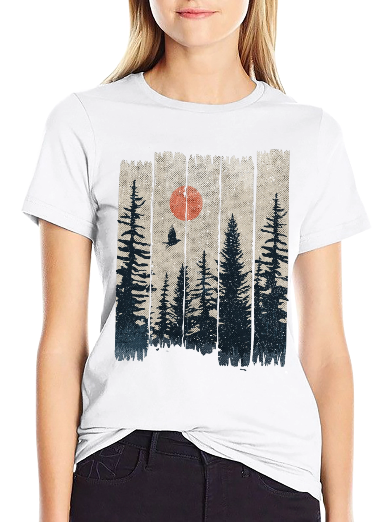Nature Forest T-Shirt - Black